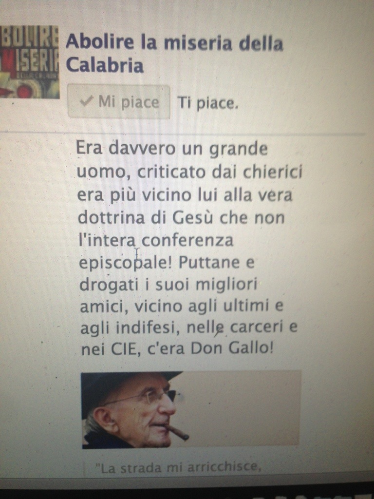 UN GIORNO, DUE RICORDI PER NON DIMENTICARE: DON GALLO E PADRE PUGLISI.