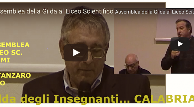 @GildaInsegnanti: 4 aprile 2017, assemblea provinciale al Liceo Scientifico E.Fermi di Catanzaro